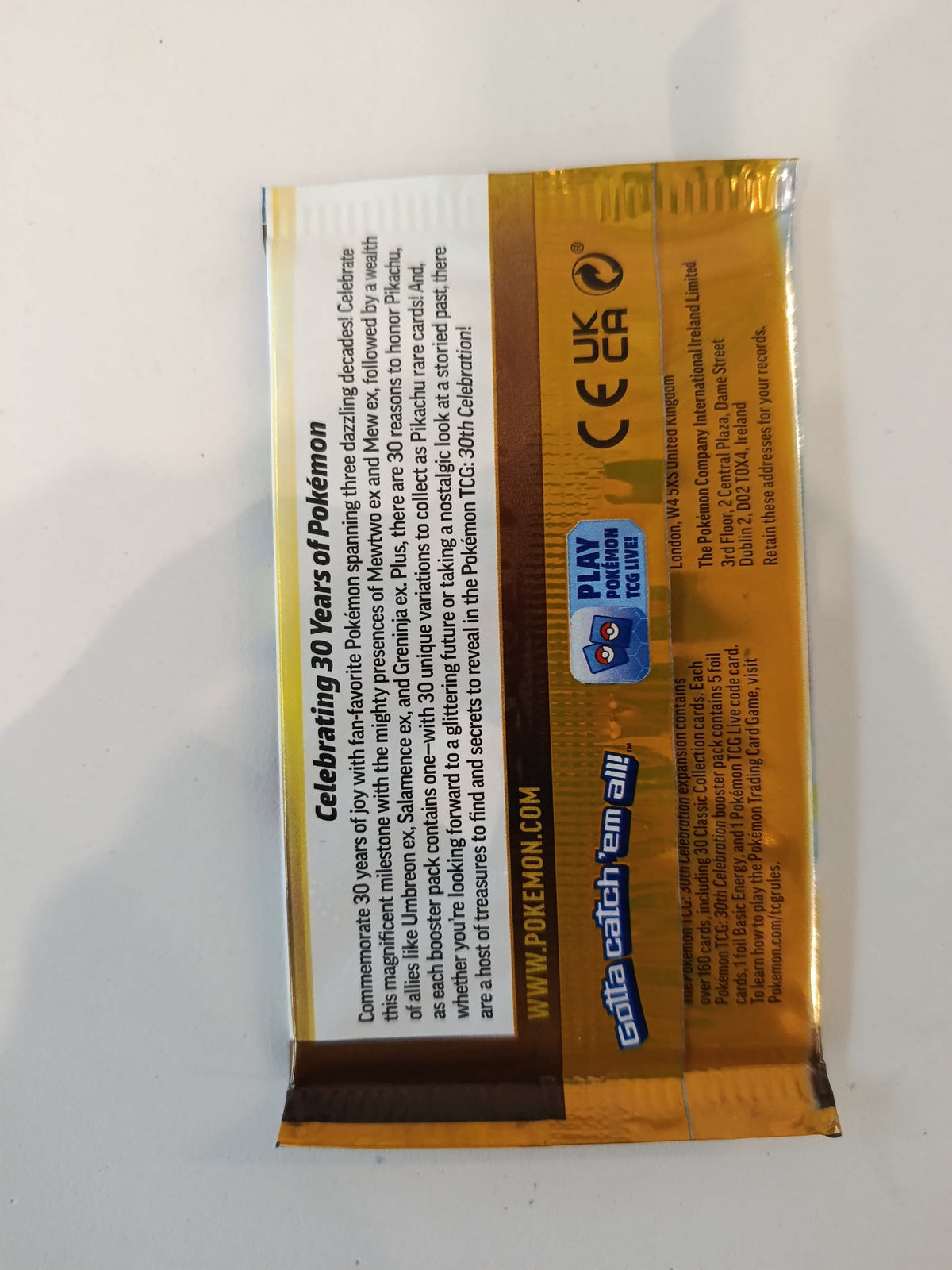 Pokemon Celebrations Pikachu Booster Pack 2021 (English) - view 2