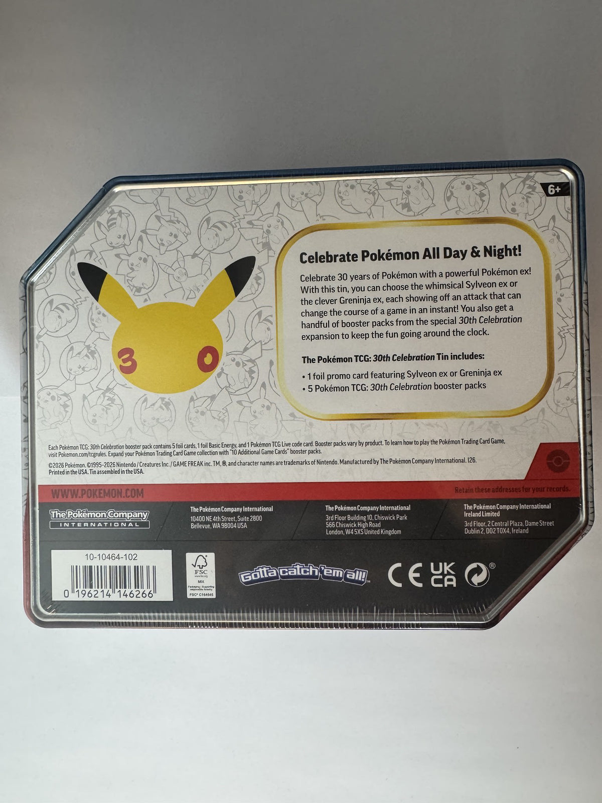 Pokemon 30th Celebration Greninja ex Tin 2026 (English) - view 2
