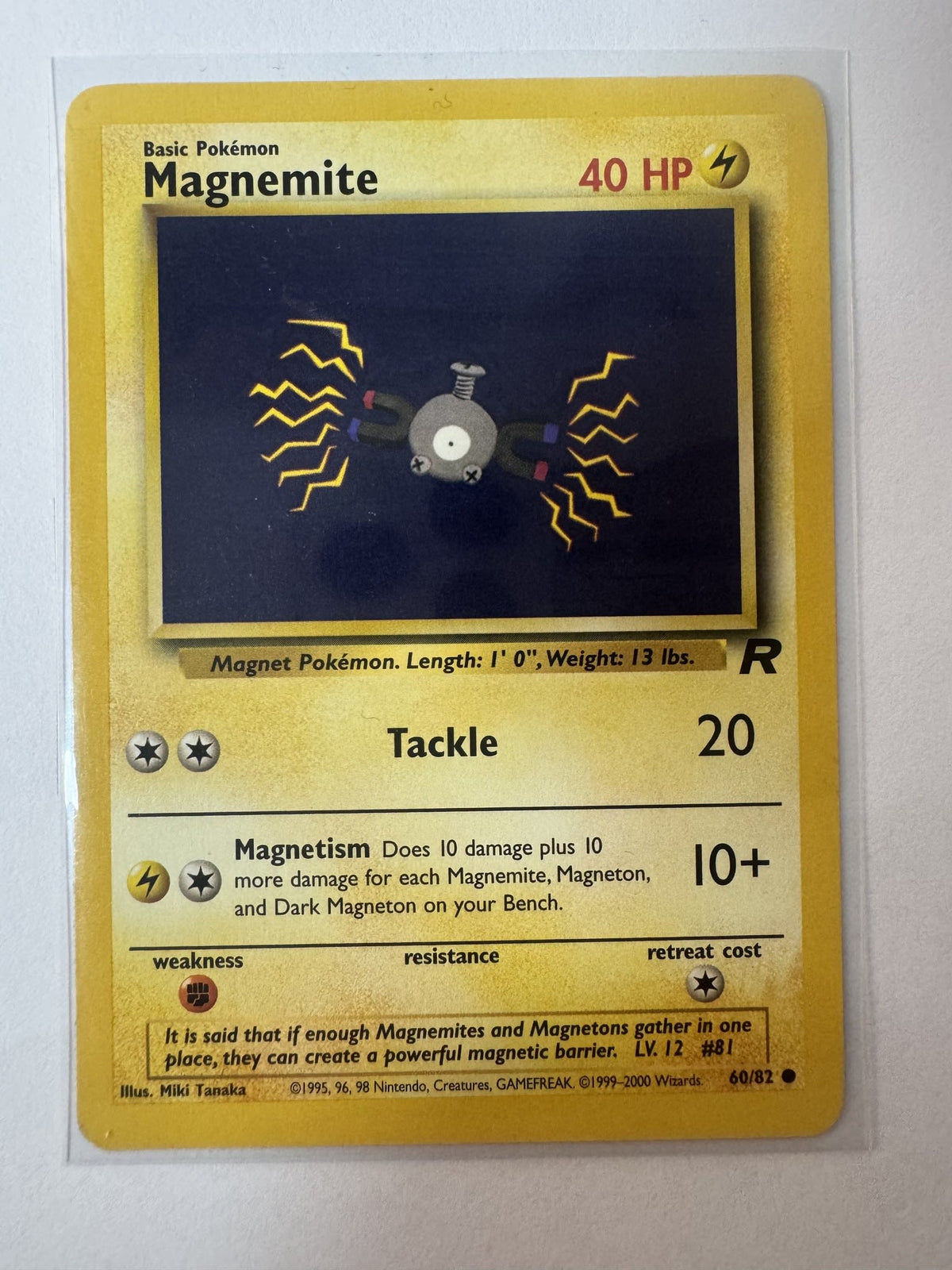 Pokemon Magnemite Team Rocket #60/82 2000 (English)