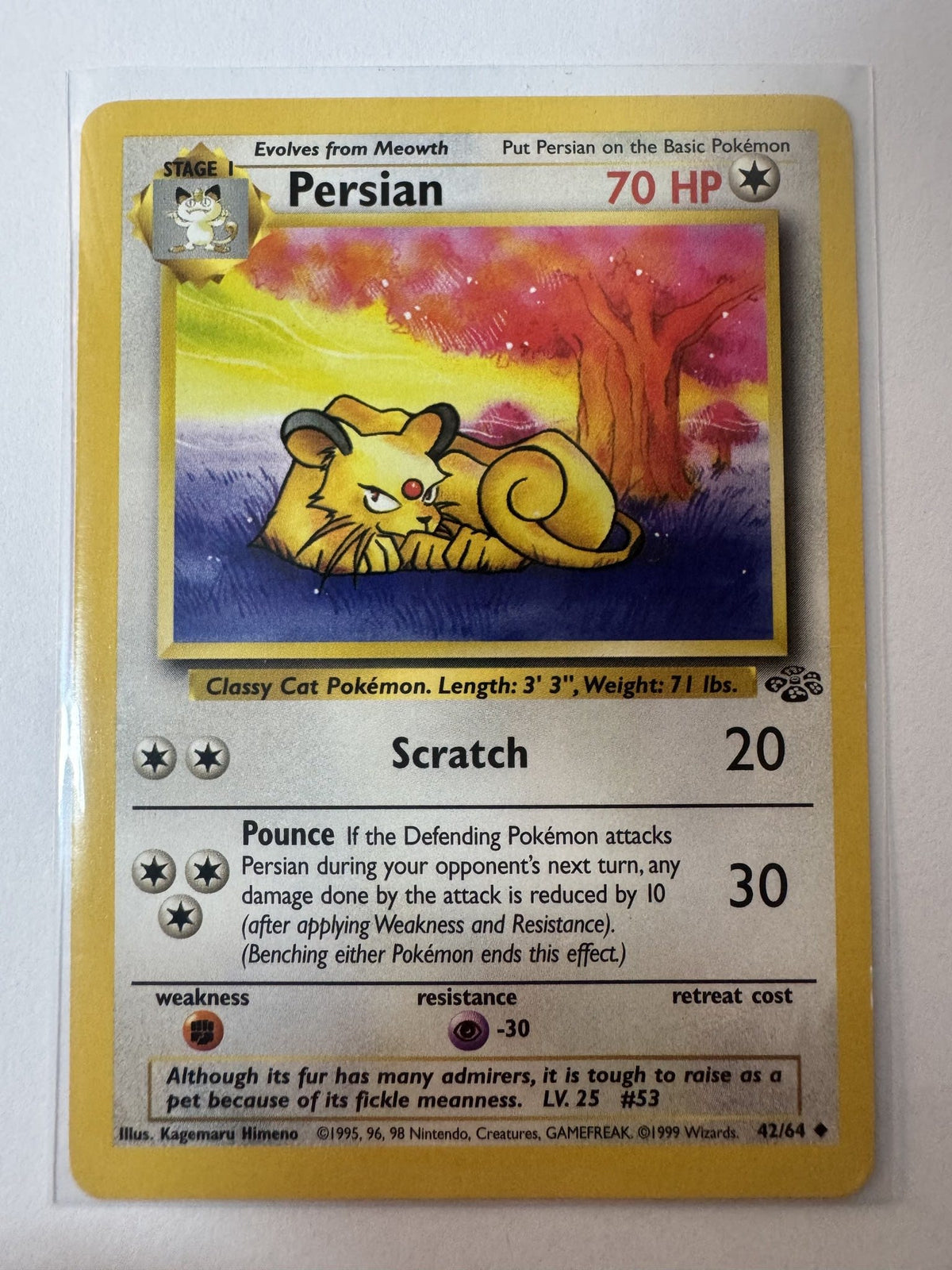 Pokemon Persian Jungle #42/64 1999 (English)