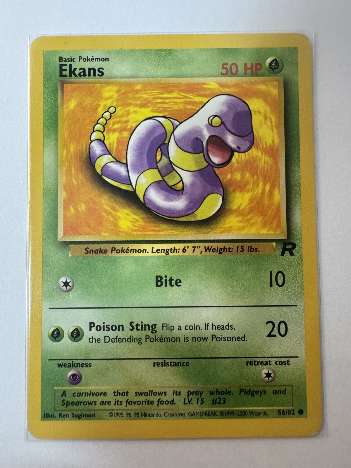 Pokemon Ekans Team Rocket #56/82 2000 (English)