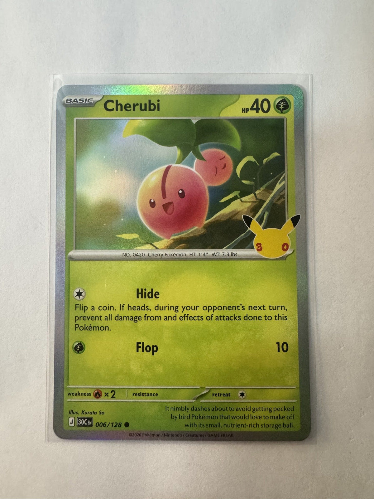 Pokemon Cherubi 30C EN #006/128 2026 (English)