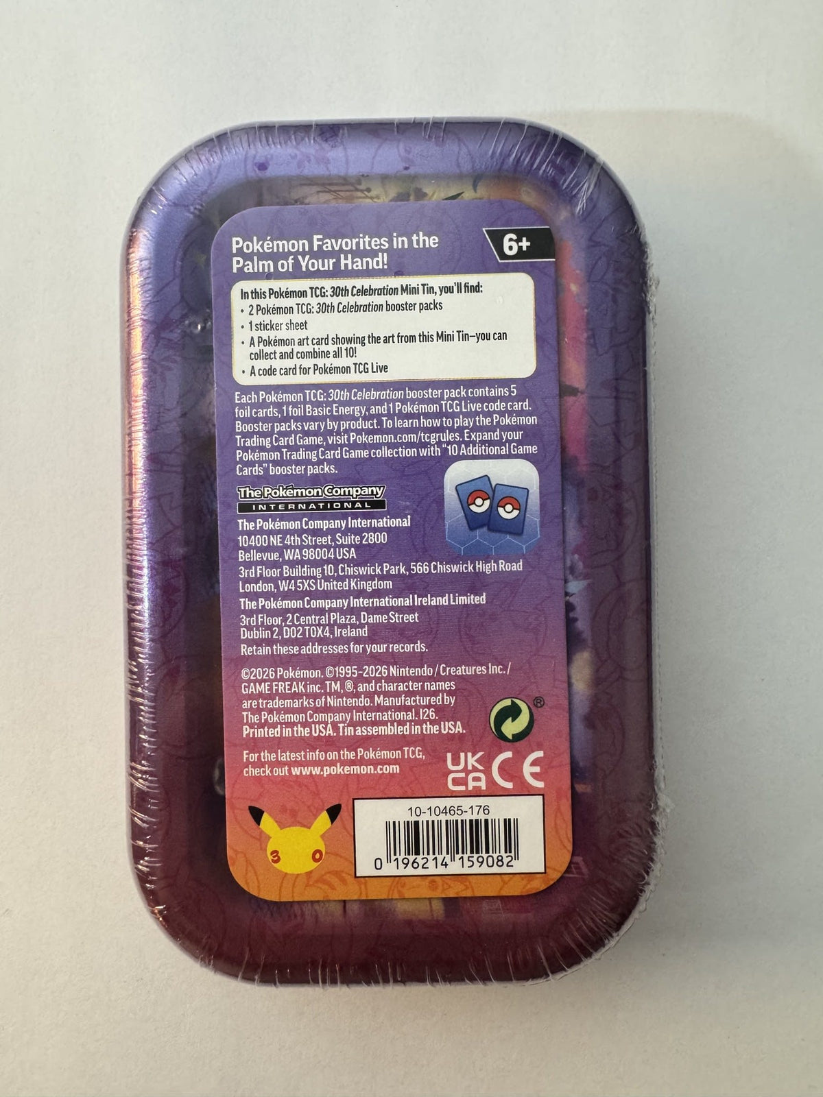 Pokemon 30th Celebration Mewtwo Mini Tin 2026 (English) - view 2