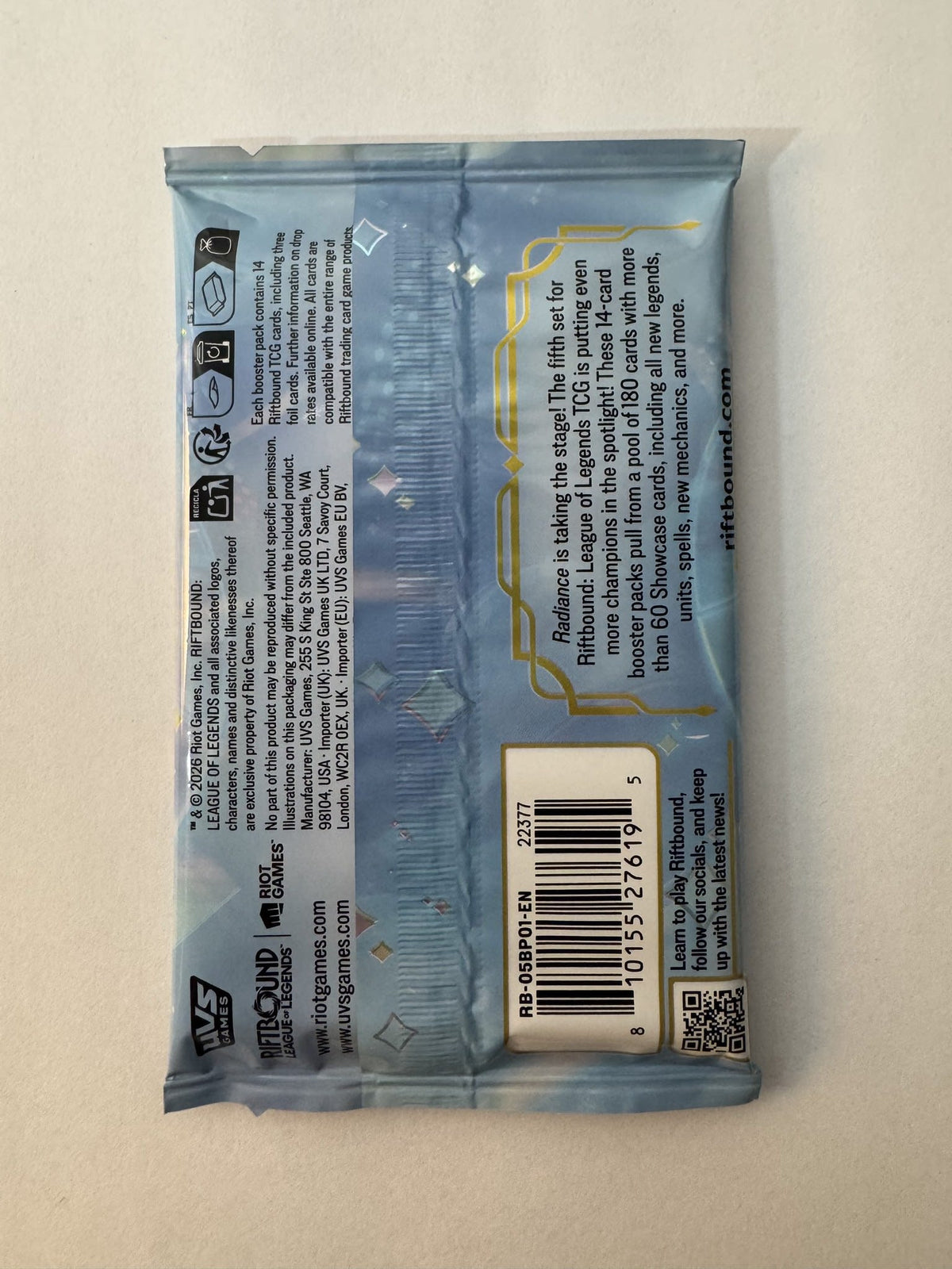 Riftbound Radiance Lucian Booster Pack (English) - view 2