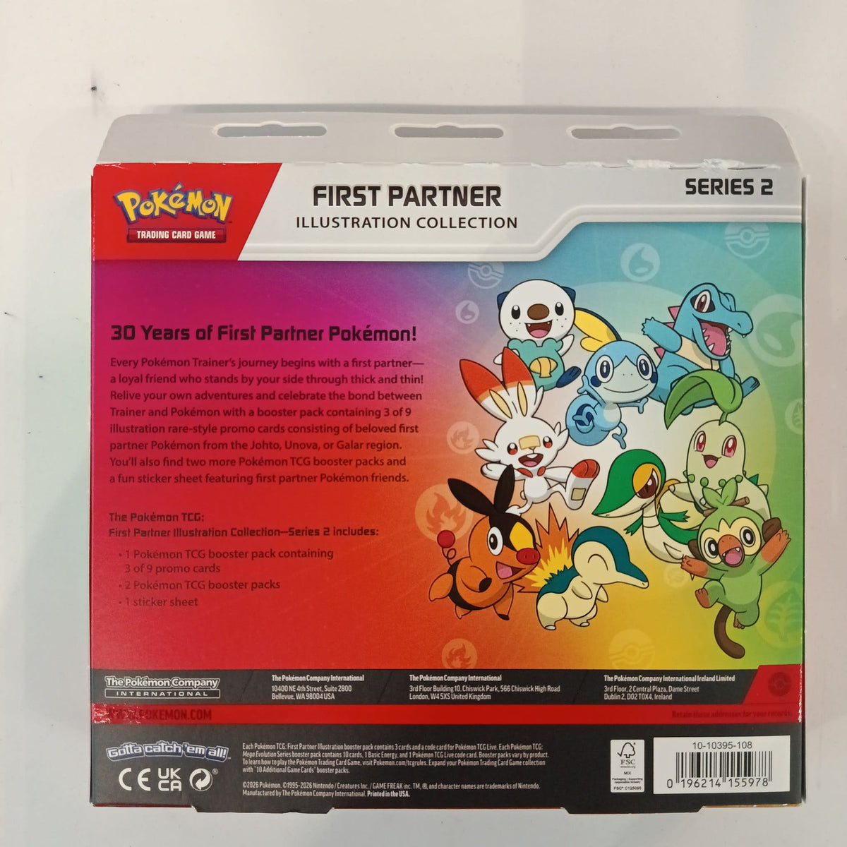 Pokemon First Partner Illustration Collection Series 2 Starter Pokemon (Johto, Unova, Gala - view 2