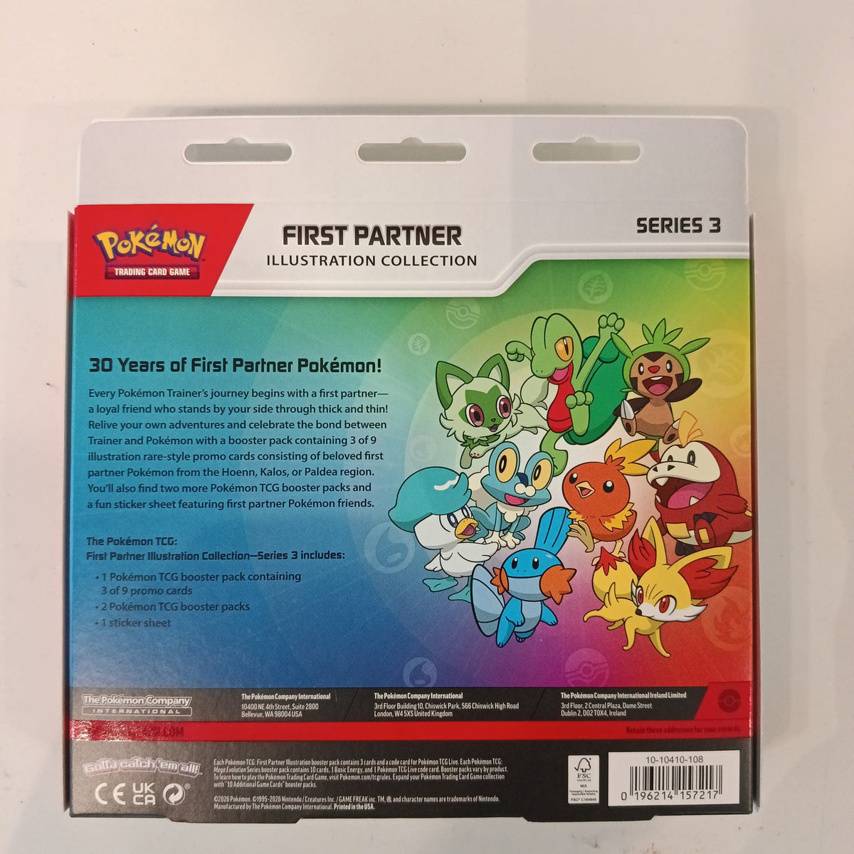 Pokemon First Partner Illustration Collection Series 3 First Partner Pokemon Collection Bo - view 2