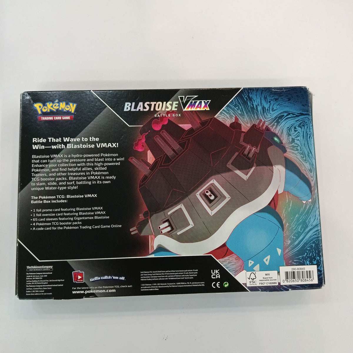 2021 Pokemon Blastoise VMAX Battle Box Blastoise VMAX - view 2