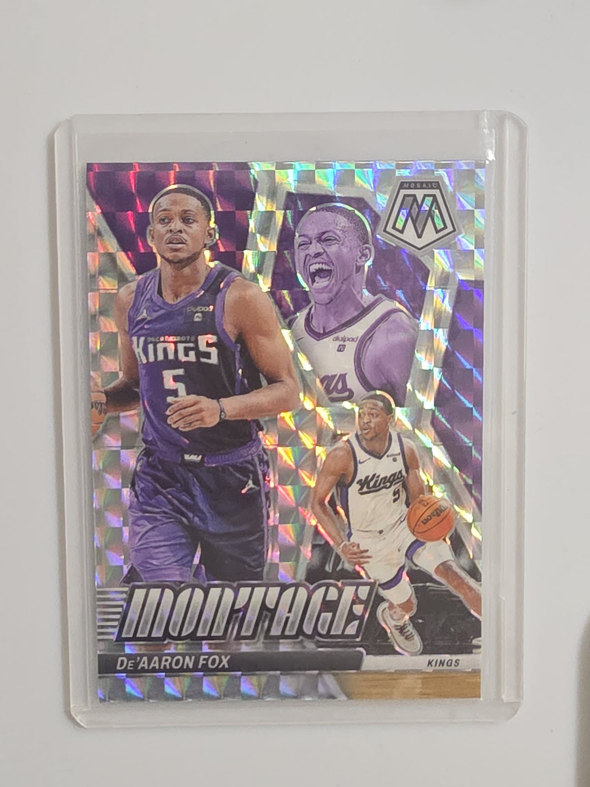 2023-24 Panini Mosaic Montage De'Aaron Fox Mosaic #1
