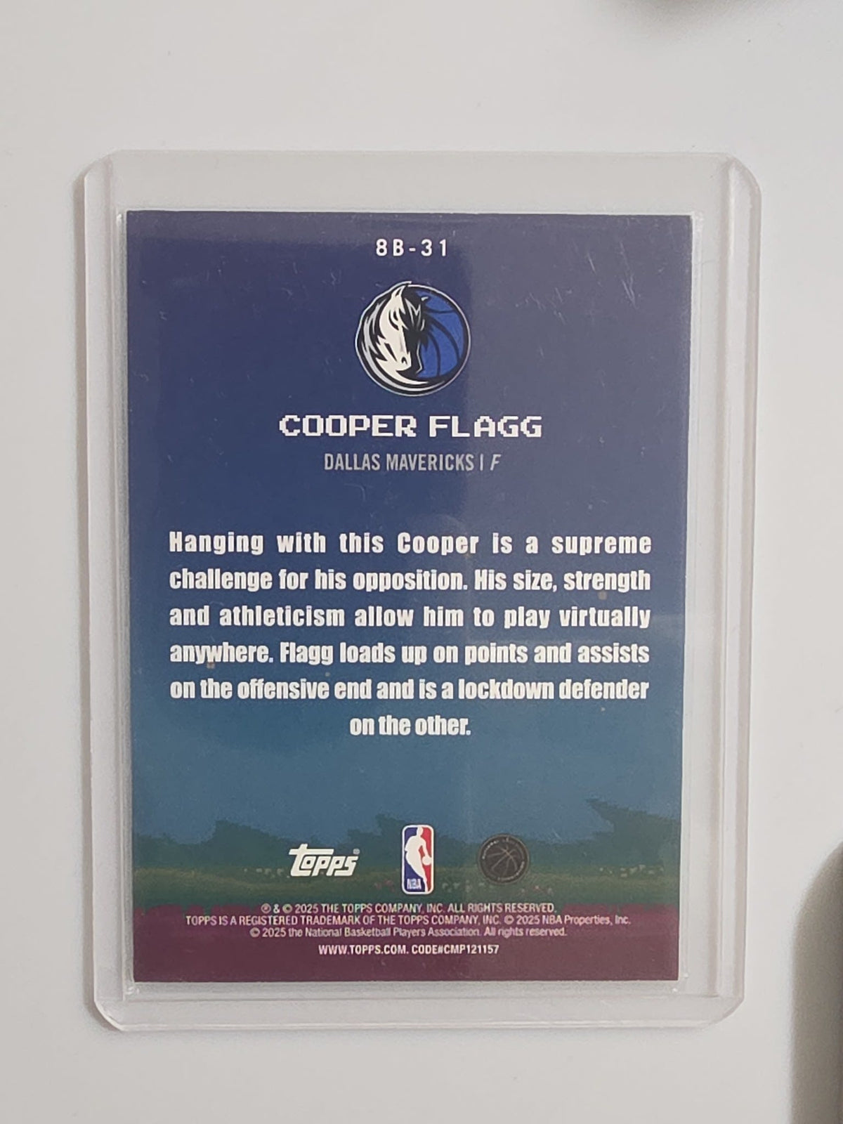 2025 Topps 8-Bit Ballers Cooper Flagg #8B-31 - view 2