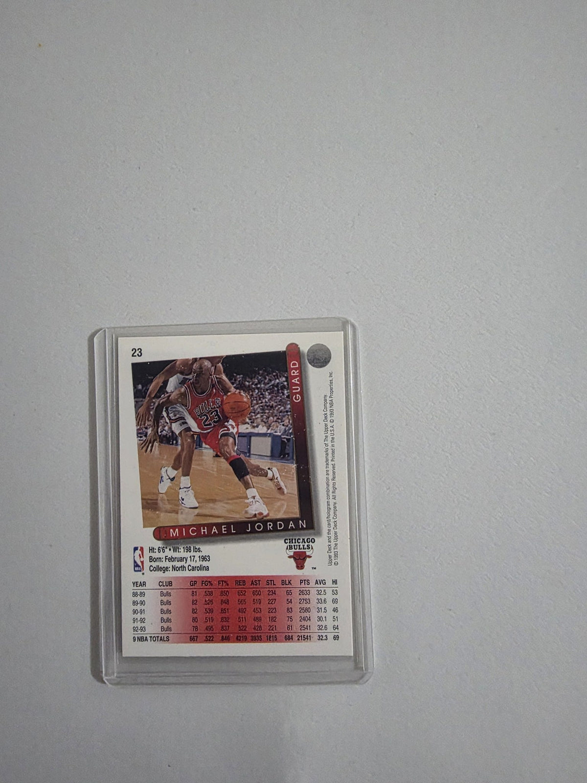 1993 Upper Deck Michael Jordan #23 - view 2