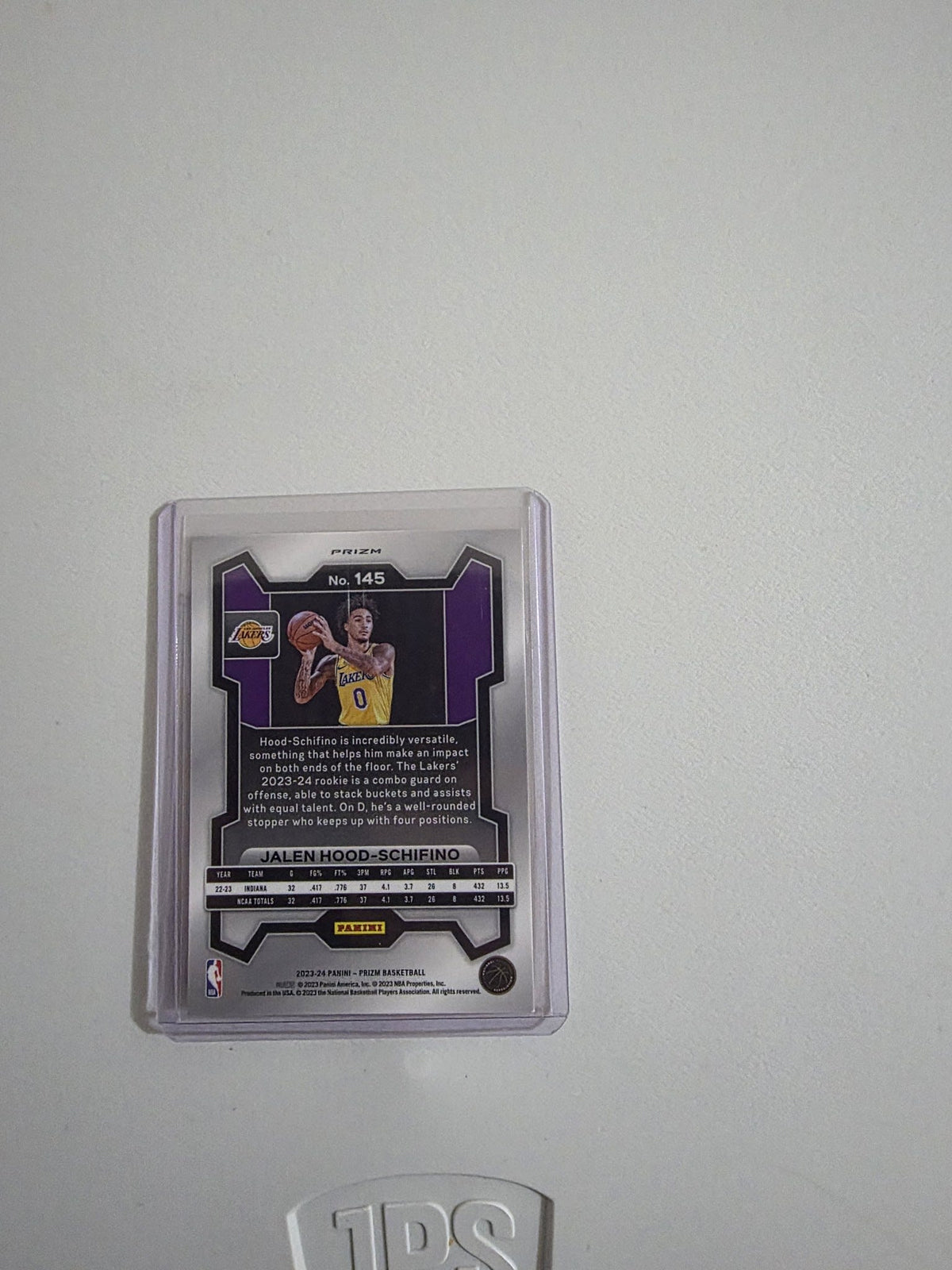 2023-24 Panini Prizm Basketball Jalen Hood-Schifino Orange Ice #145 - view 2