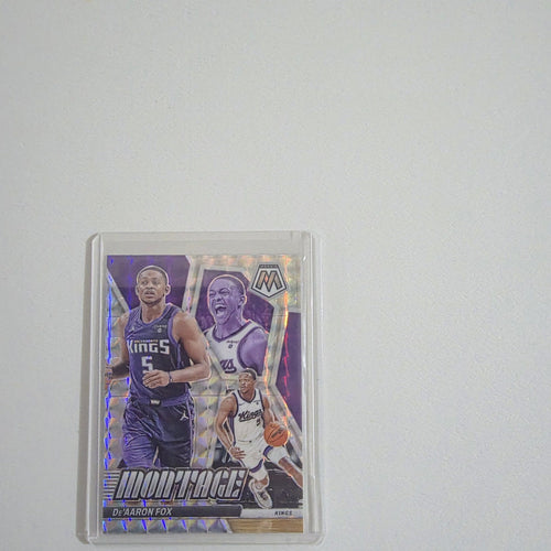 2023-24 Panini Mosaic Montage De'Aaron Fox Silver Prizm #1
