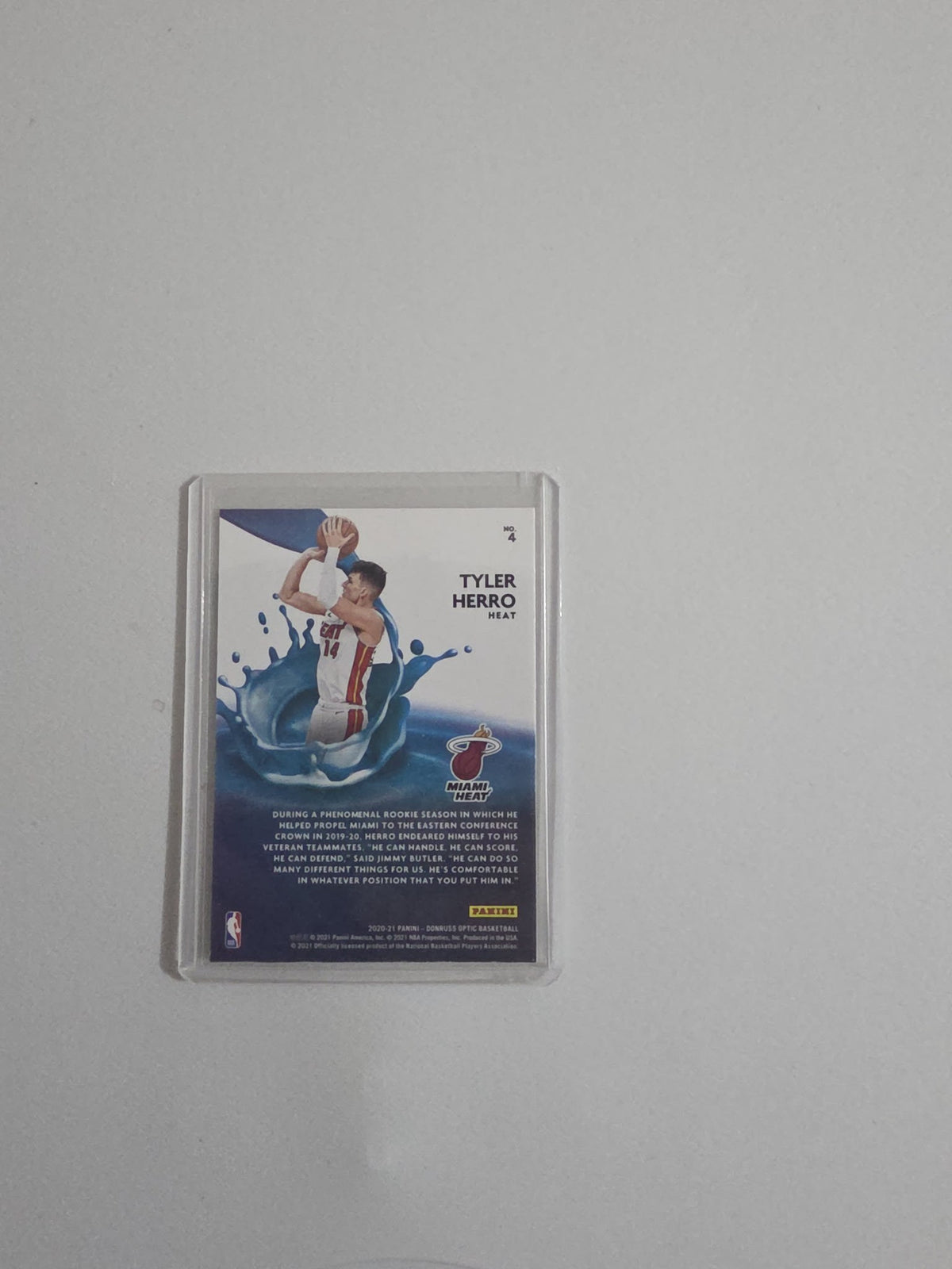 2020 Panini Donruss Optic Splash Tyler Herro #4 - view 2