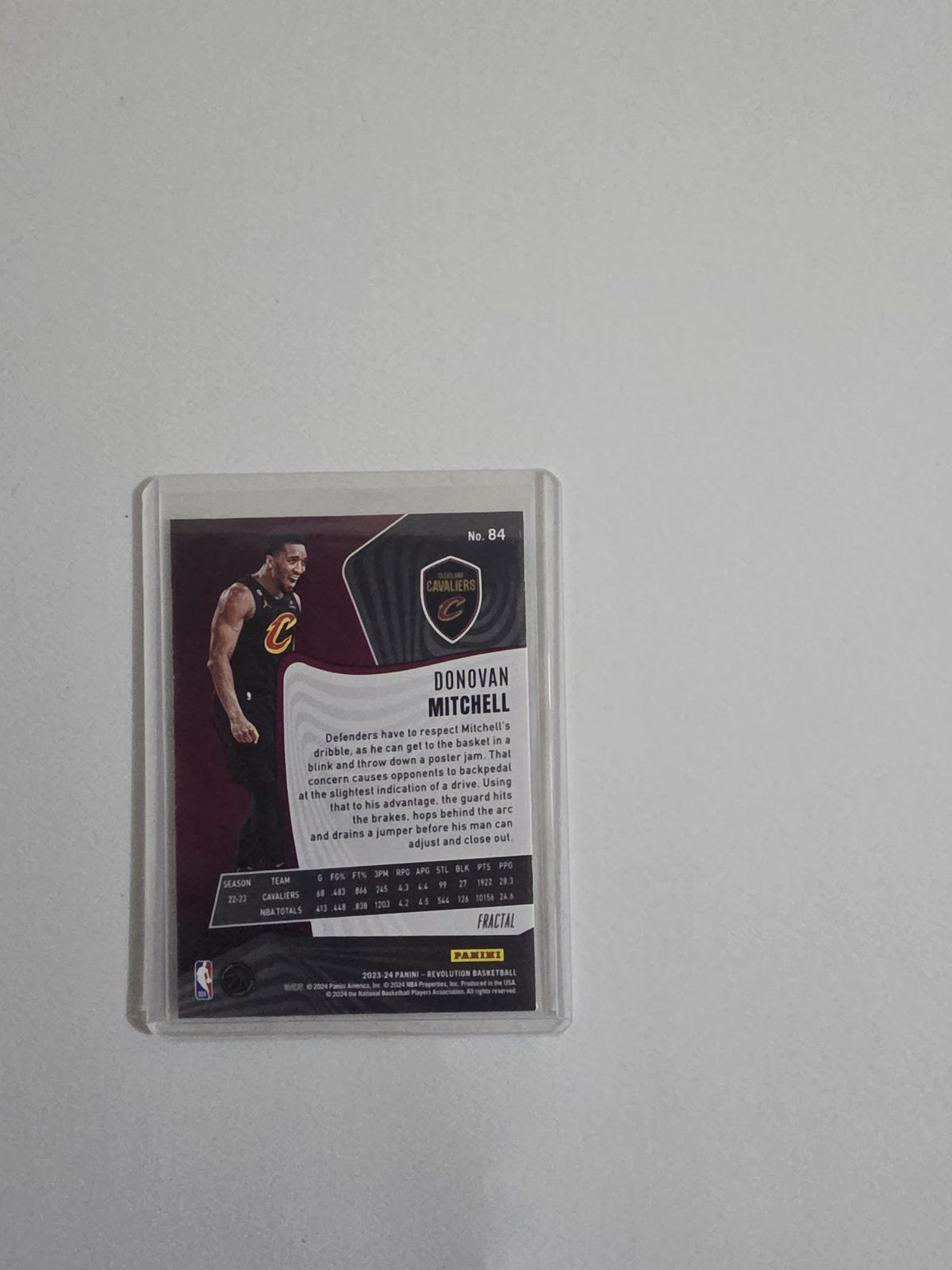 2023-24 Panini Revolution Donovan Mitchell Fractal #84 - view 2