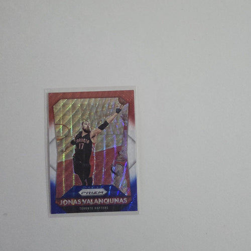 2015 Panini Prizm Jonas Valanciunas Red White Blue Wave #151