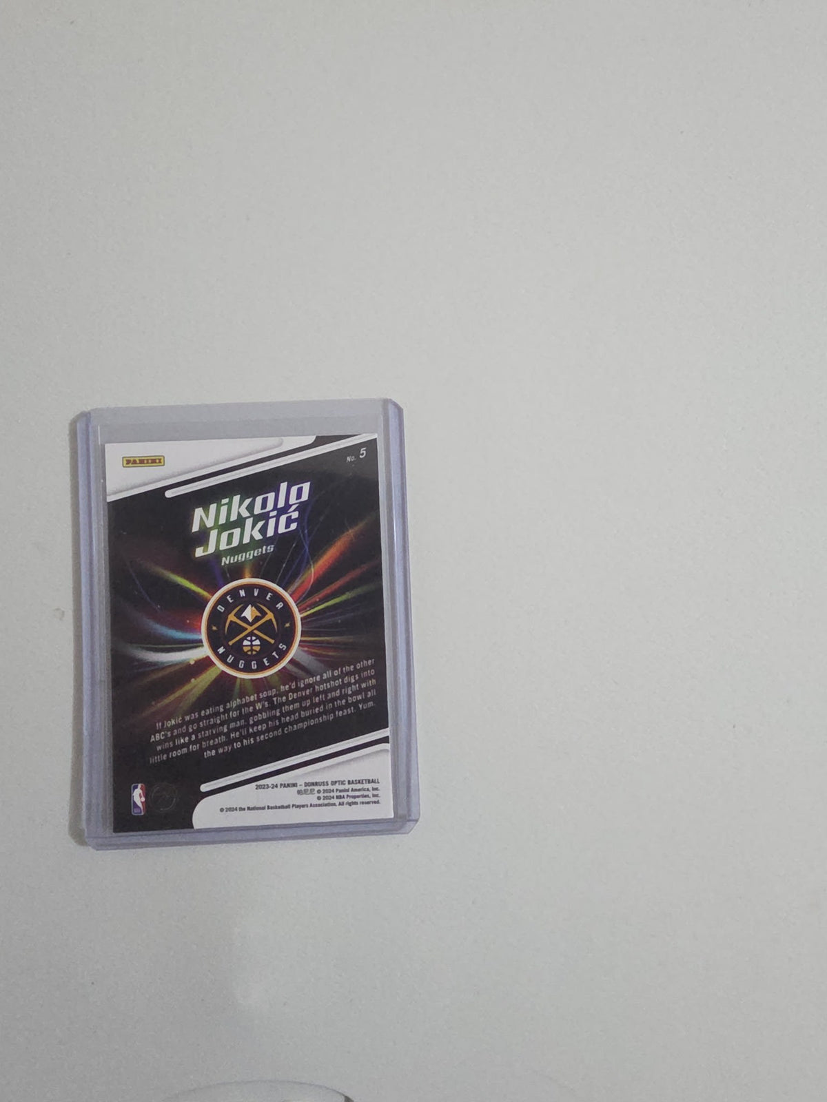 2023 Panini Donruss Optic Lights Out Nikola Jokić #5 - view 2