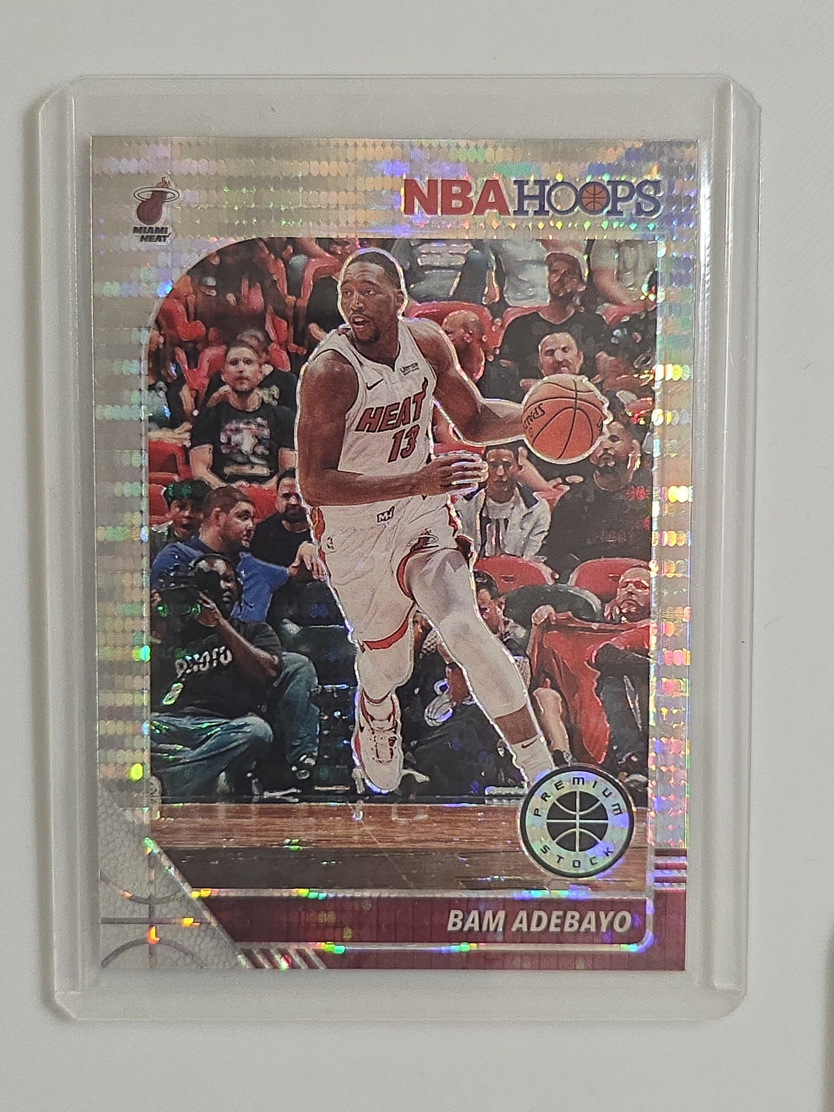 2019-20 Panini Hoops Premium Stock Bam Adebayo Prizm #95
