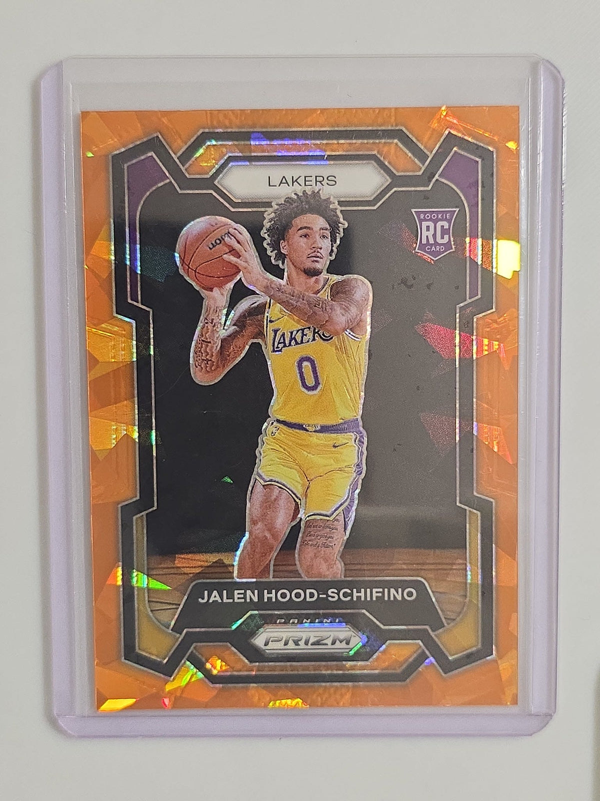 2023-24 Panini Prizm Jalen Hood-Schifino Orange Cracked Ice #145