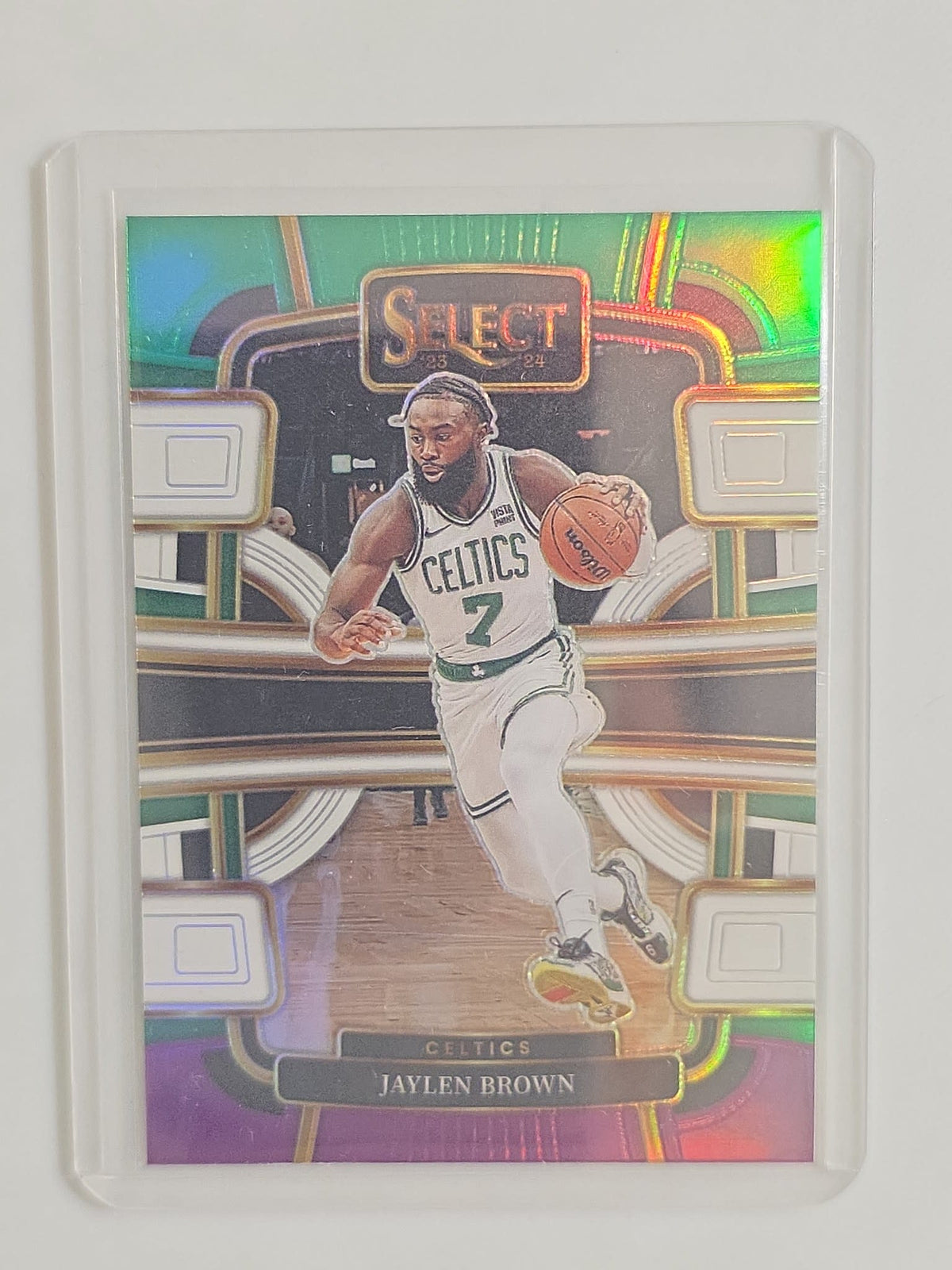 2023-24 Panini Select Basketball Concourse Jaylen Brown Silver Prizm #22