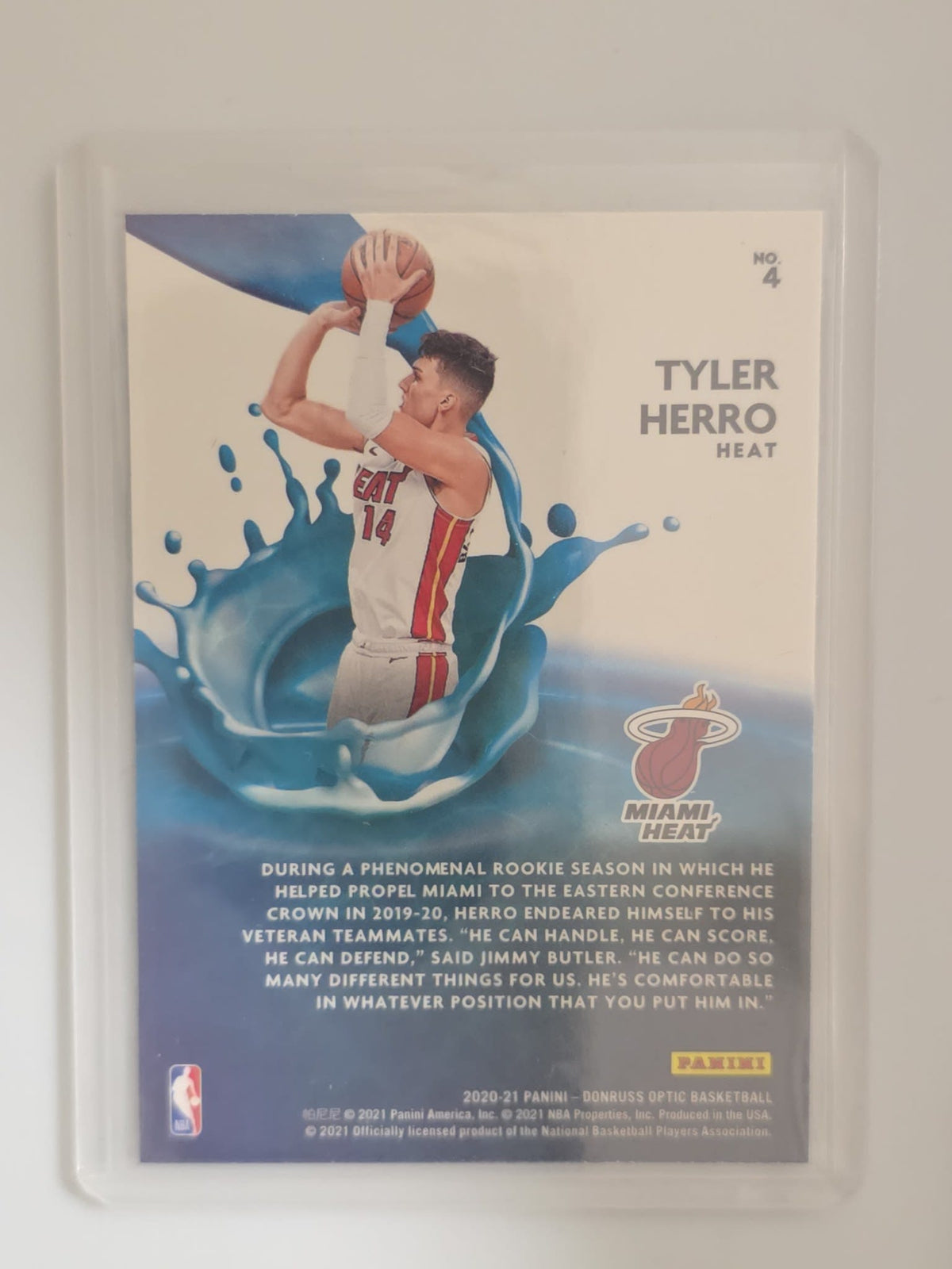 2020-21 Panini Donruss Optic Splash Tyler Herro #4 - view 2