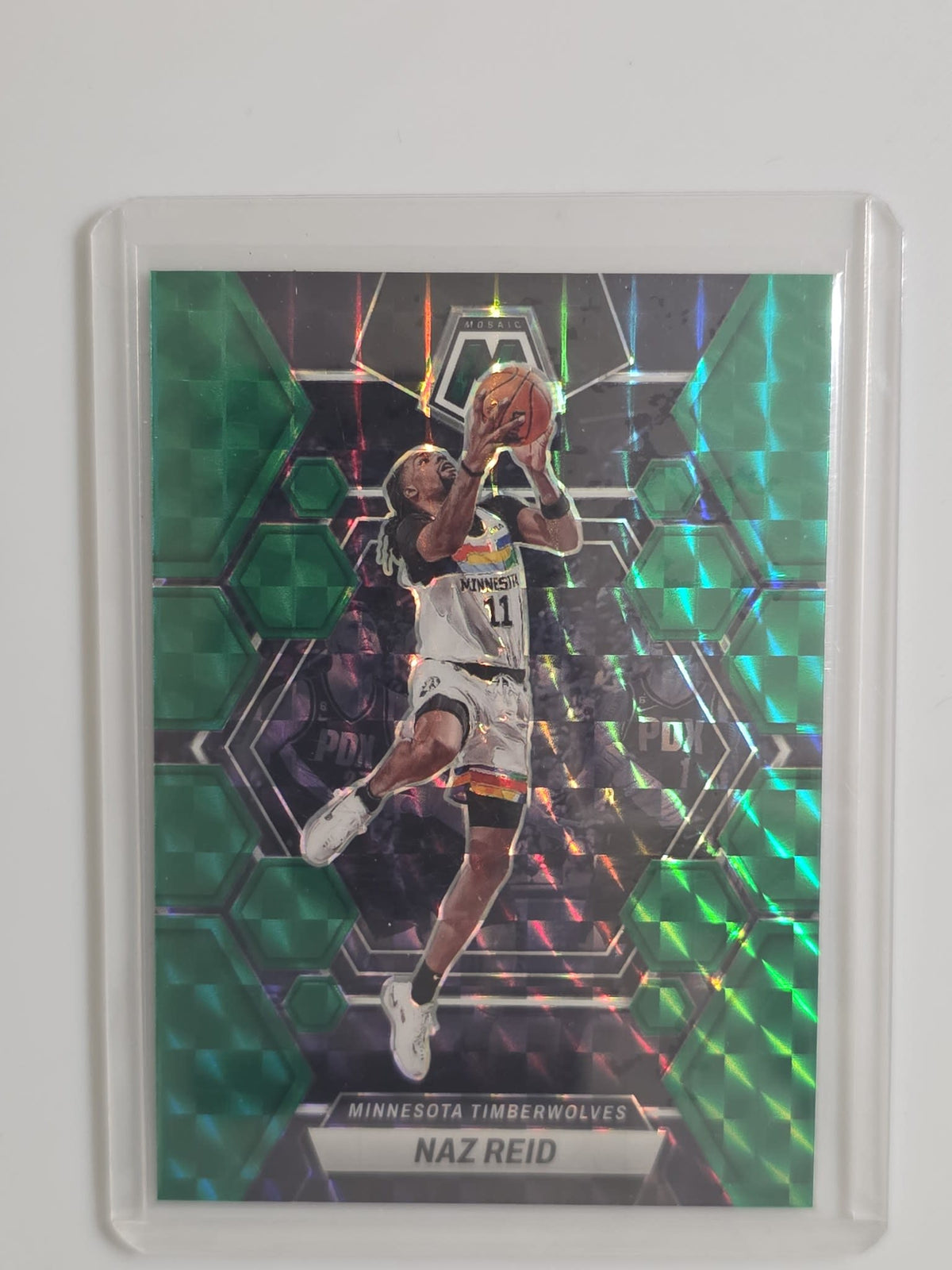 2022-23 Panini Mosaic Mosaic Naz Reid Green #108