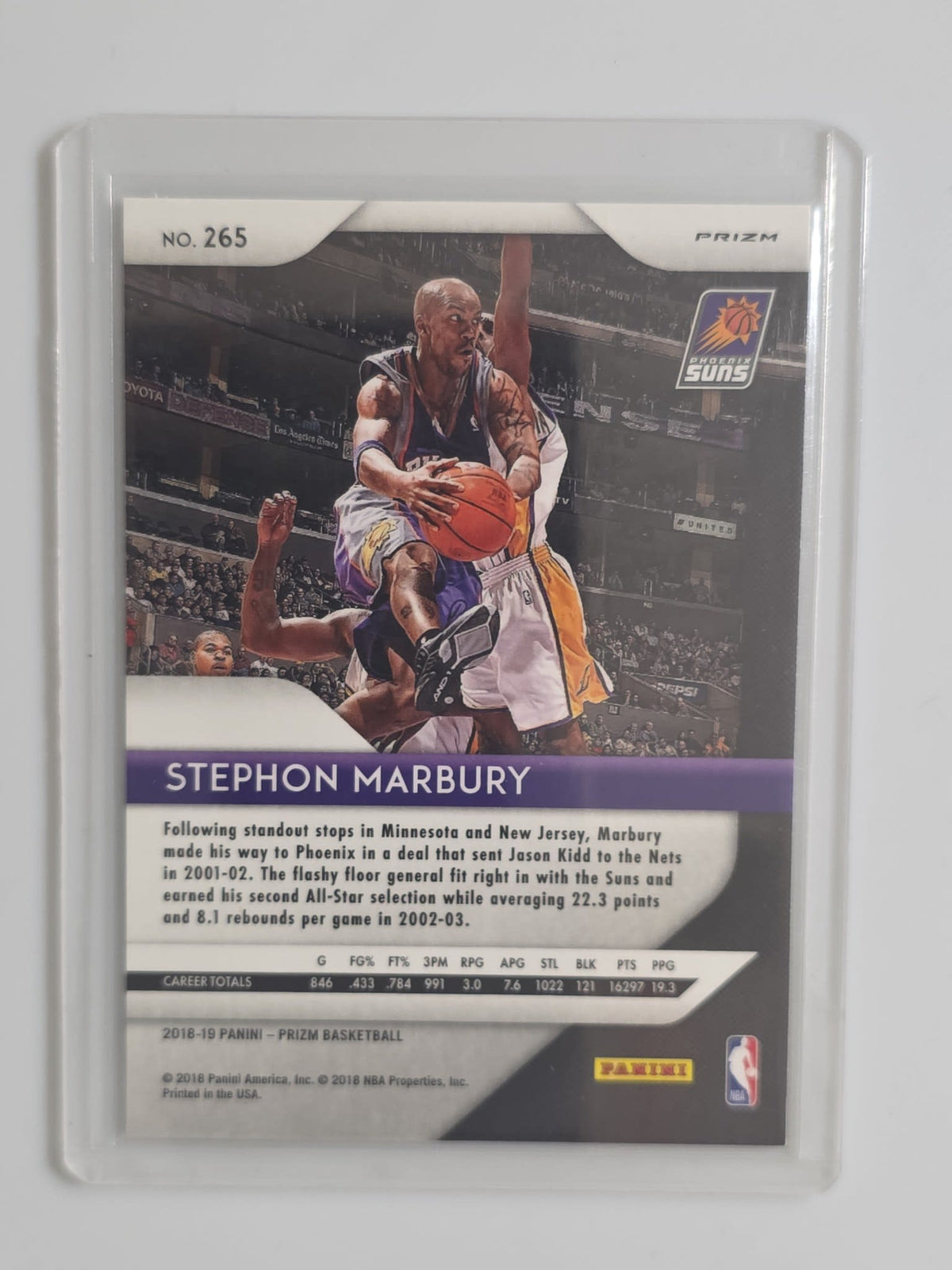 2018-19 Panini Prizm Basketball Stephon Marbury Green #265 - view 2