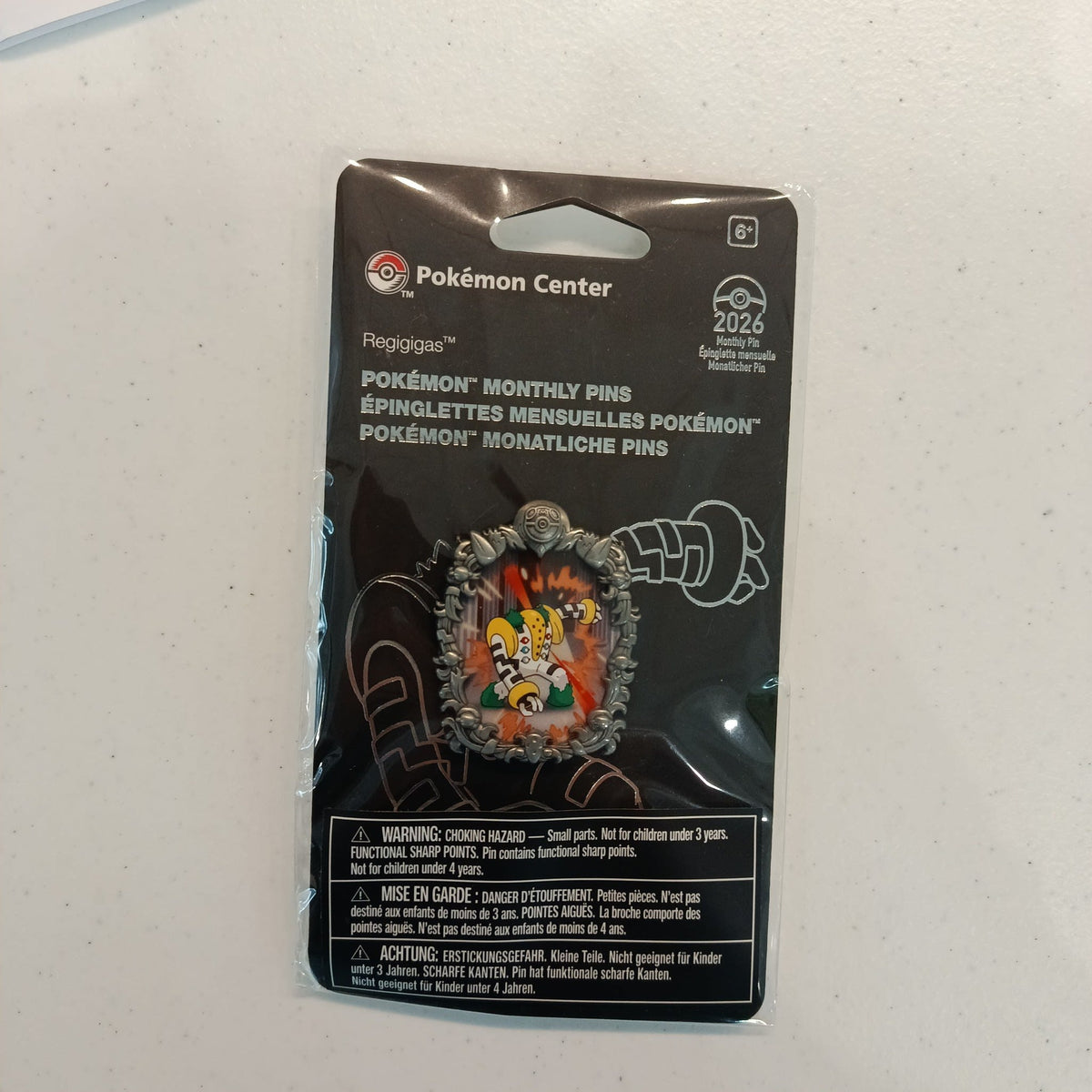 2026 Pokemon Center Pokemon Monthly Pins Regigigas