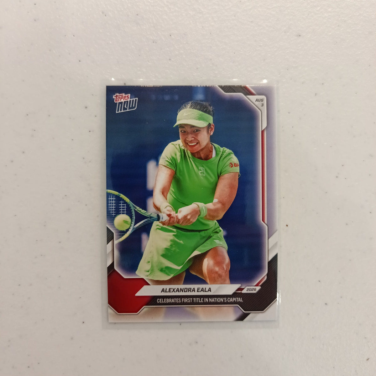 2026 Topps Celebrates First Title in Nation's Capital Alexandra Eala #18