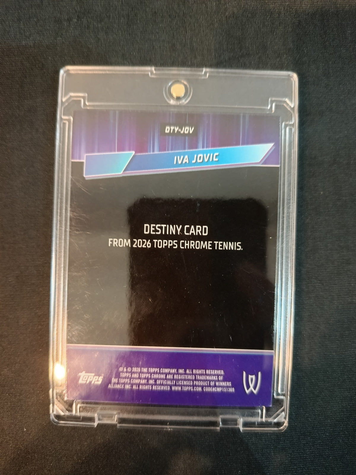 2026 Topps Chrome Tennis Destiny Iva Jovic #DTY-JOV - view 2