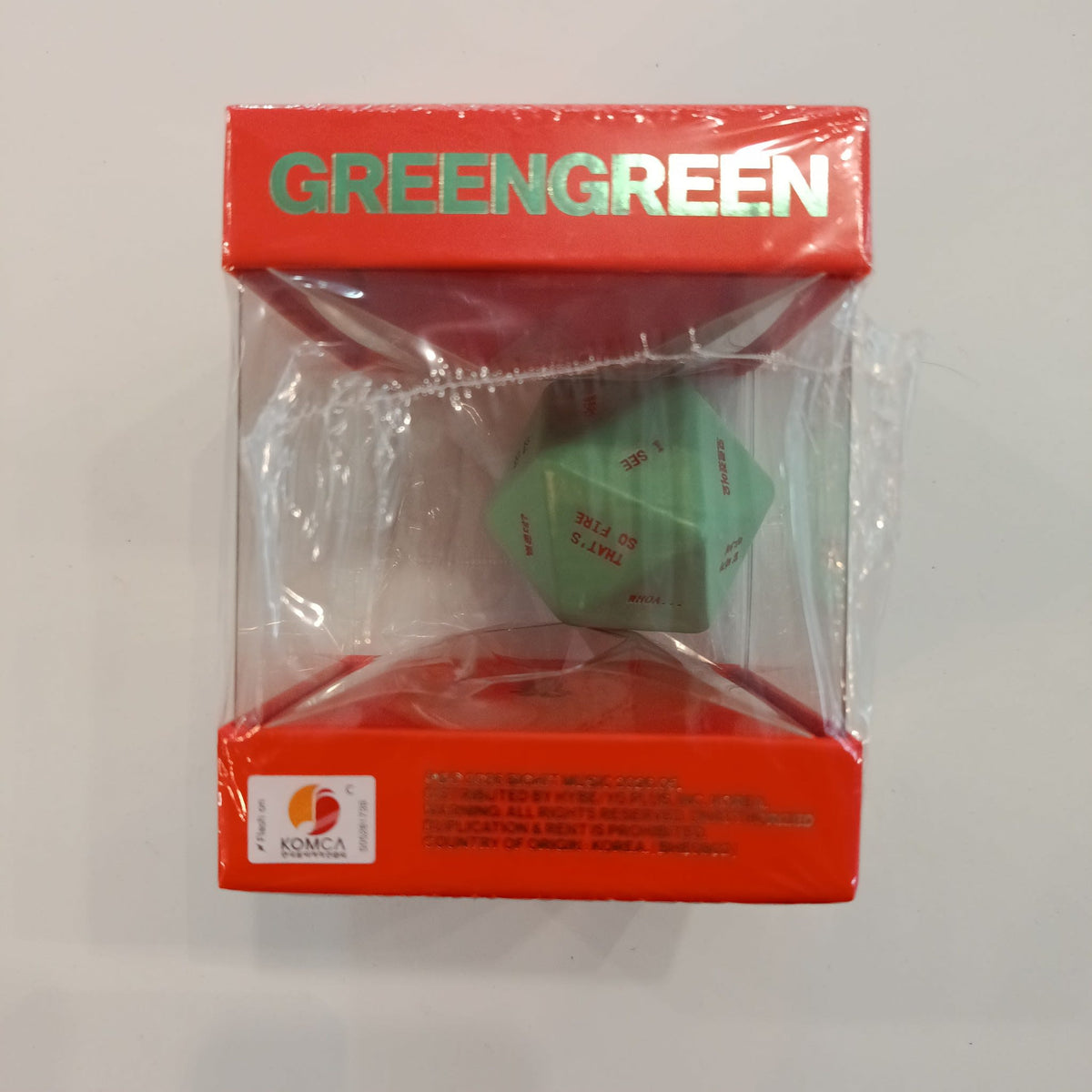 HYBE / Cortis GreenGreen GreenGreen Icosahedron Dice - view 2
