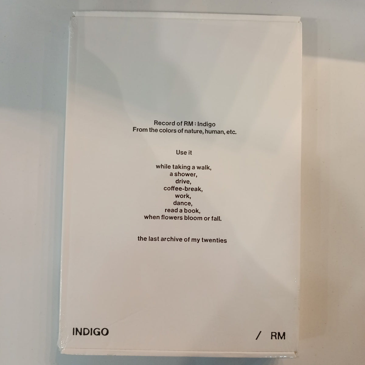 2022 BTS Indigo RM