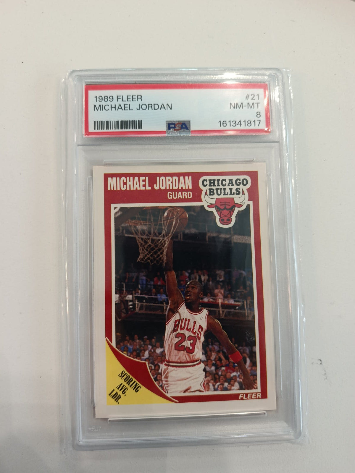 1989 Fleer 1989 Fleer Michael Jordan #21 PSA NM-MT 8