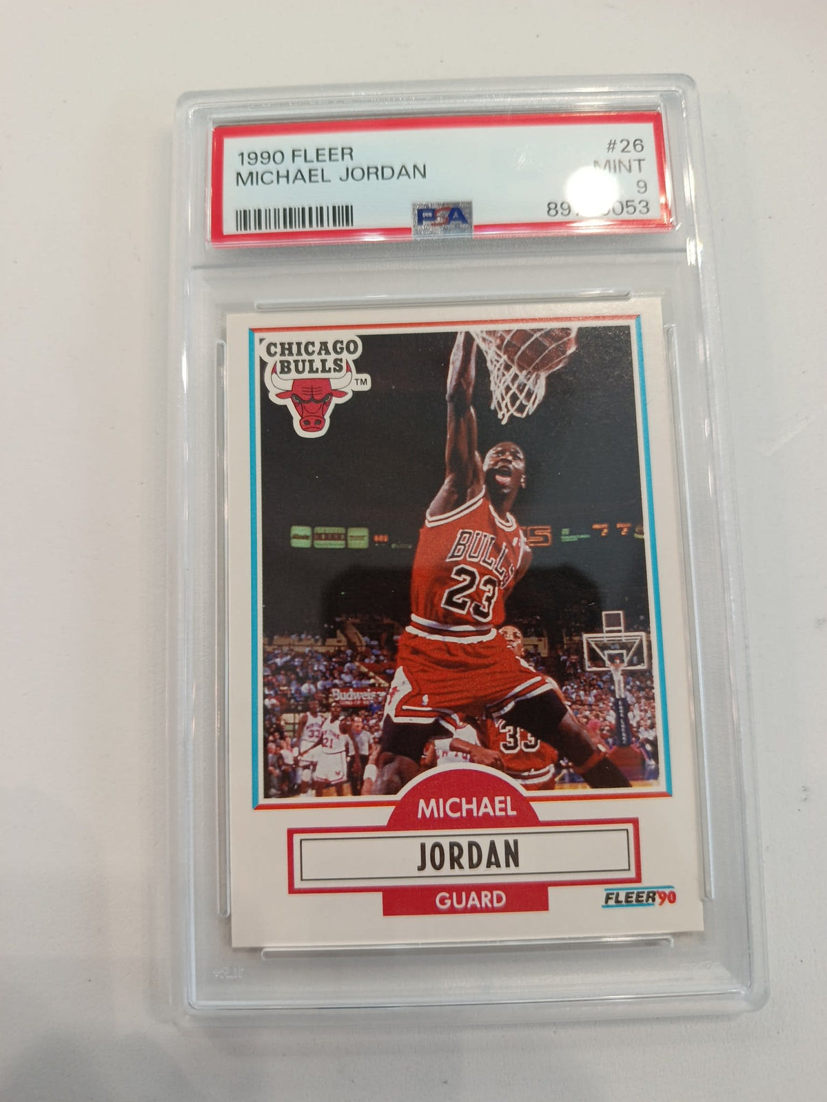 1990 Fleer 1990 Fleer Michael Jordan #26 PSA 9