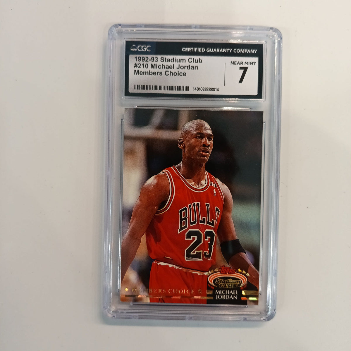 1992-93 Topps Stadium Club Members Choice Michael Jordan #210 CGC 7