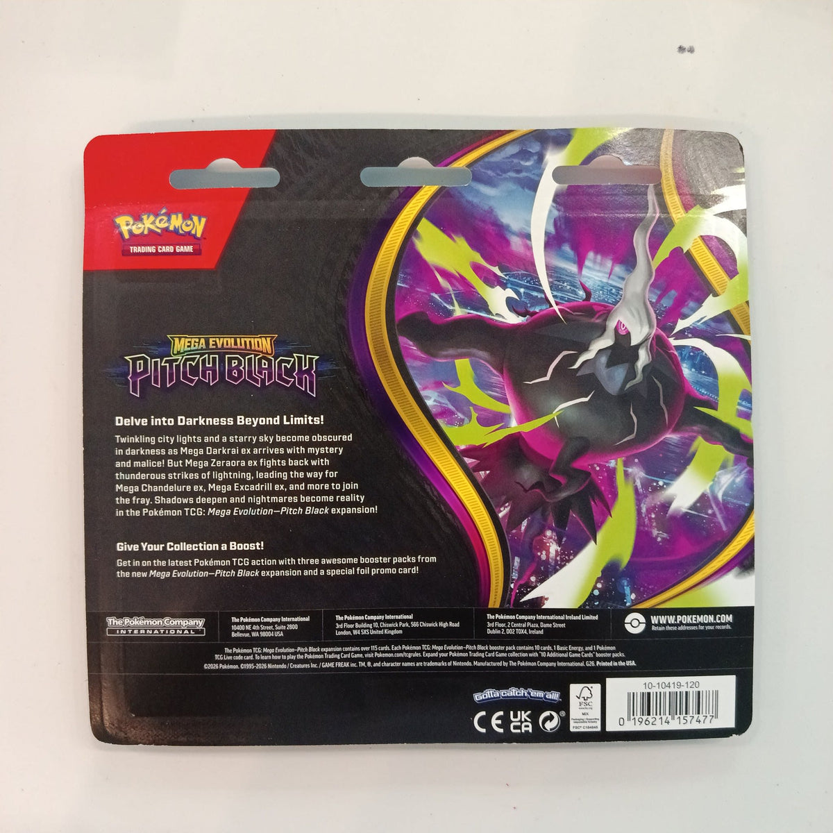 Pokemon Mega Evolution Pitch Black Mega Darkrai ex Blister 2026 (English) - view 2