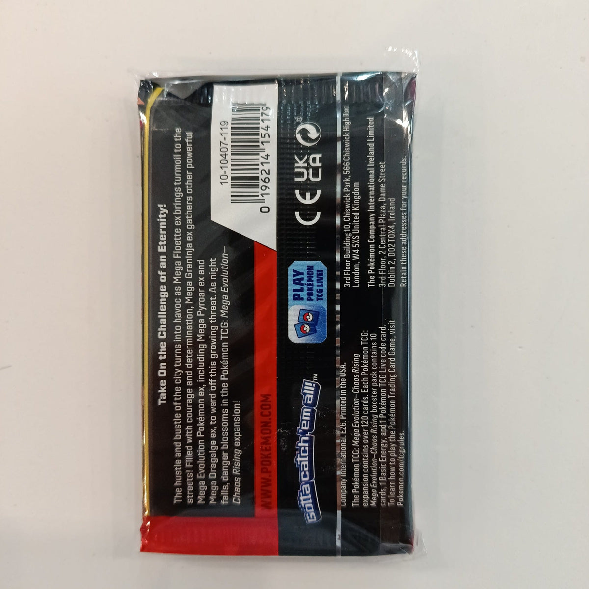 Pokemon Mega Evolution Chaos Rising Entei Booster Pack (English) - view 2