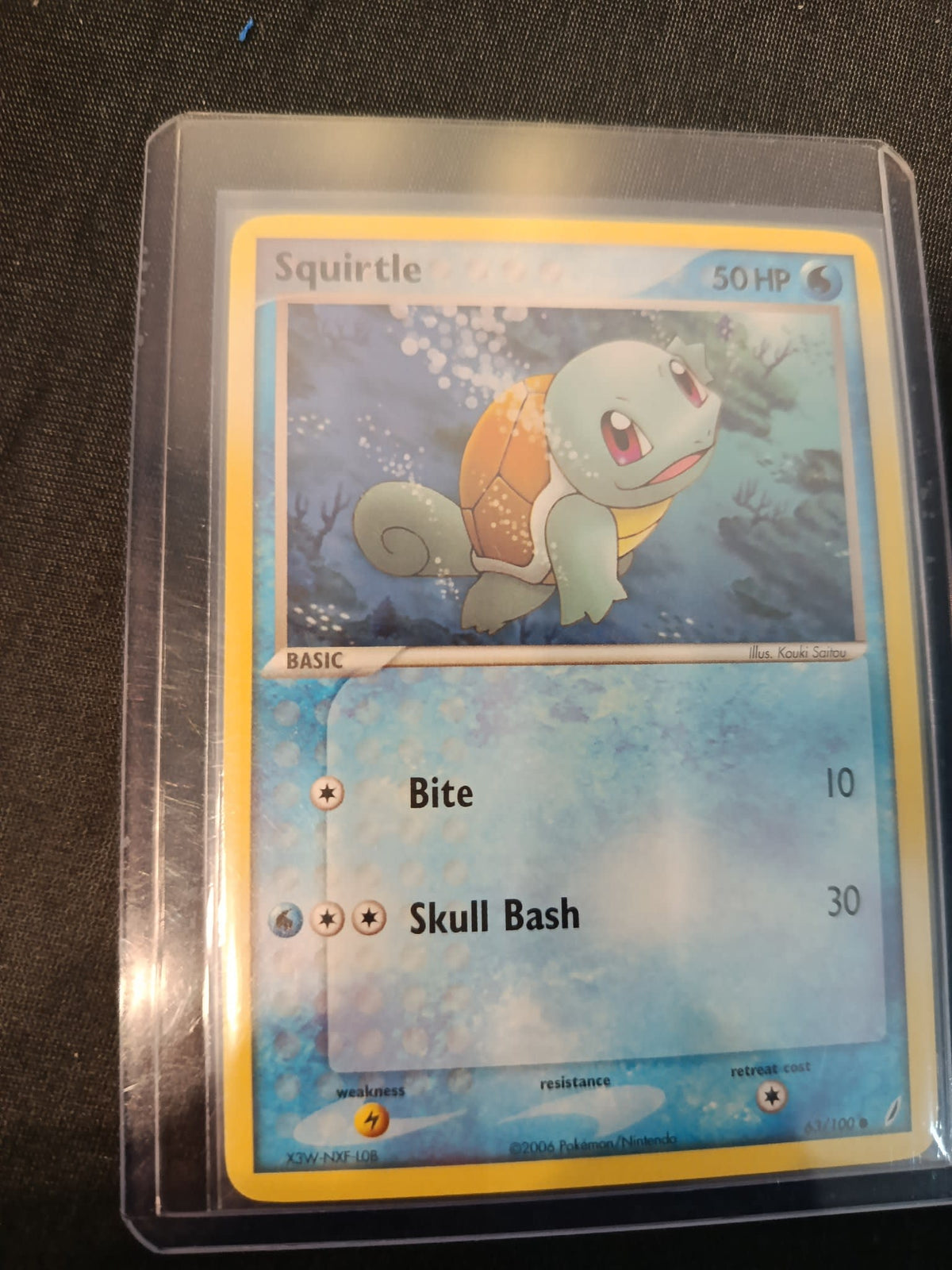 Pokemon Squirtle EX Crystal Guardians #63/100 2006 (English)