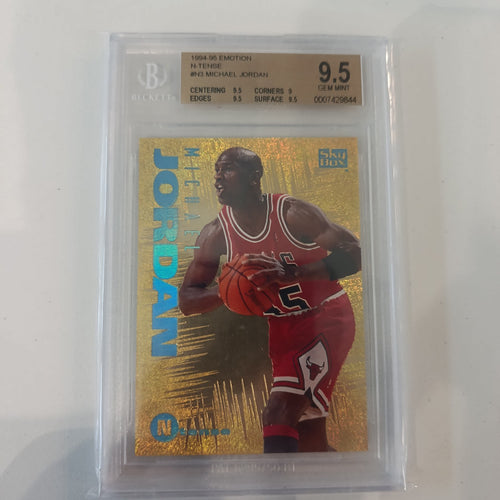 1994-95 SkyBox Emotion N-Tense Michael Jordan #N3 Beckett 9.5