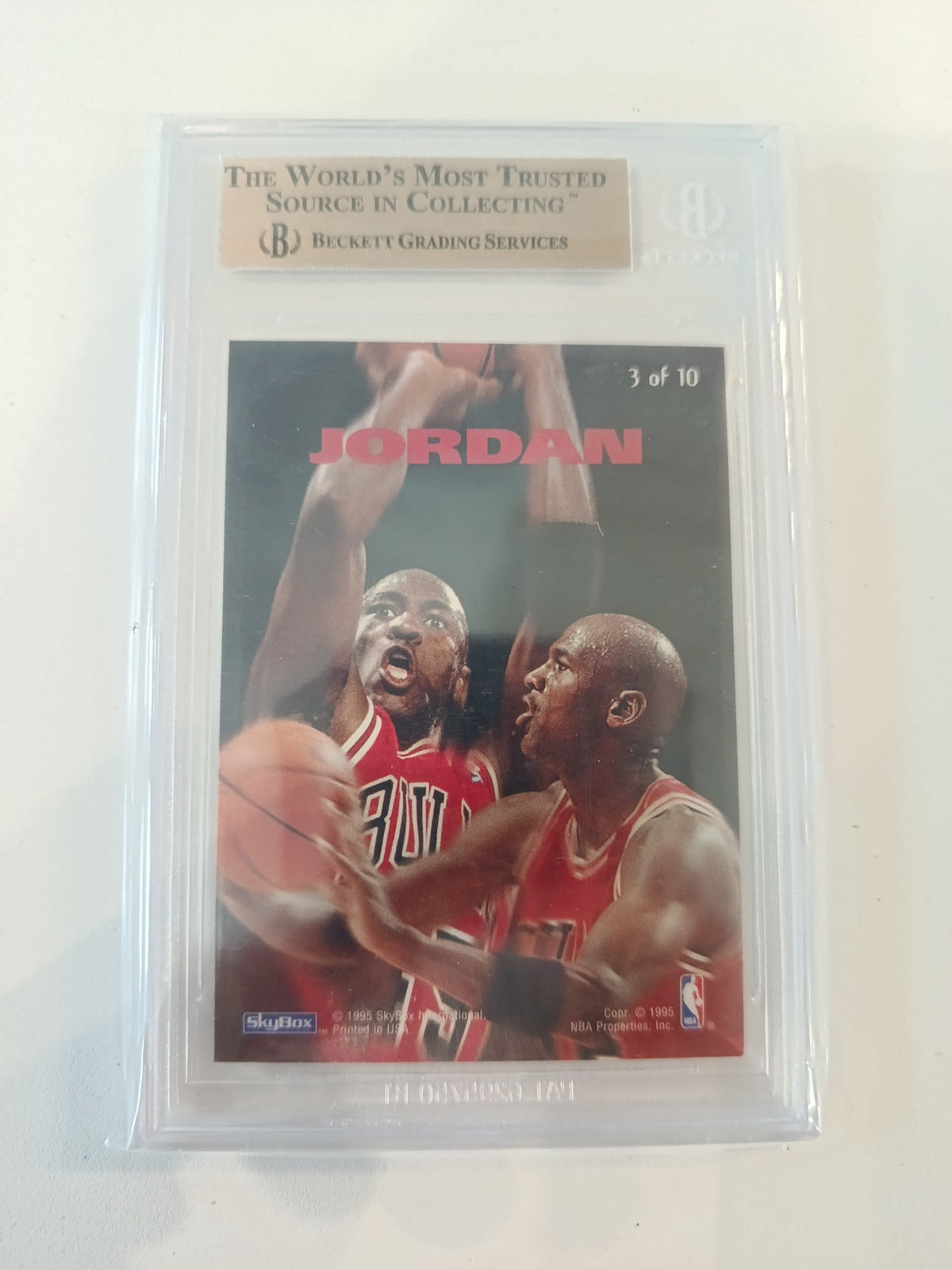 1994-95 SkyBox Emotion N-Tense Michael Jordan #N3 Beckett 9.5 - view 2