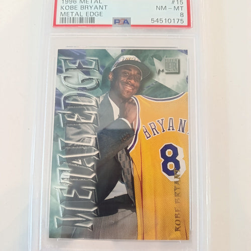 1996 Fleer Metal Edge Kobe Bryant #15 PSA 8