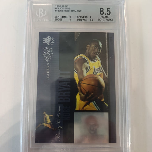1996-97 SP Holoviews Kobe Bryant #PC18 Beckett 8.5