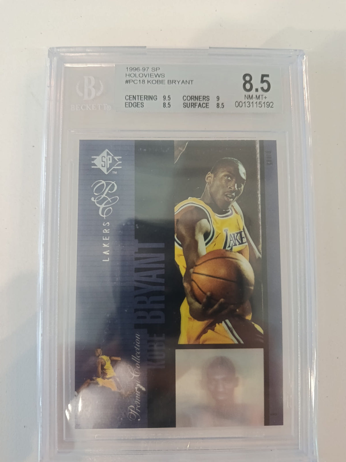 1996-97 Upper Deck SP Kobe Bryant #18 Beckett 8.5
