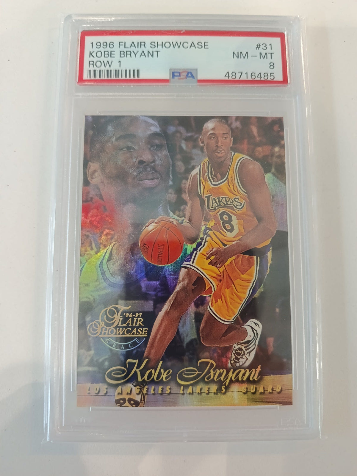 1996 Flair Showcase Kobe Bryant #31 PSA 8