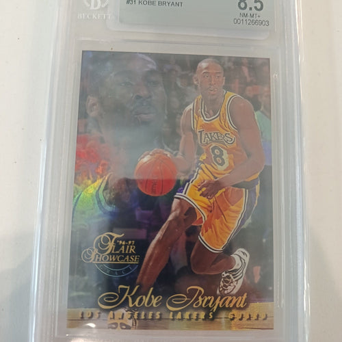 1996-97 Flair Showcase Row 1 Kobe Bryant #31 Beckett 8.5
