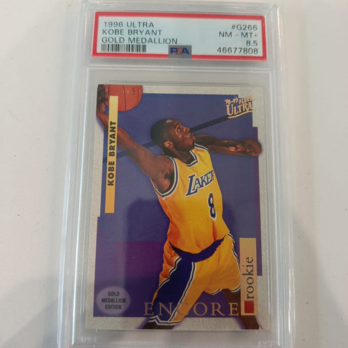 1996 Fleer Ultra Gold Medallion Kobe Bryant Gold #G266 PSA NM-MT+