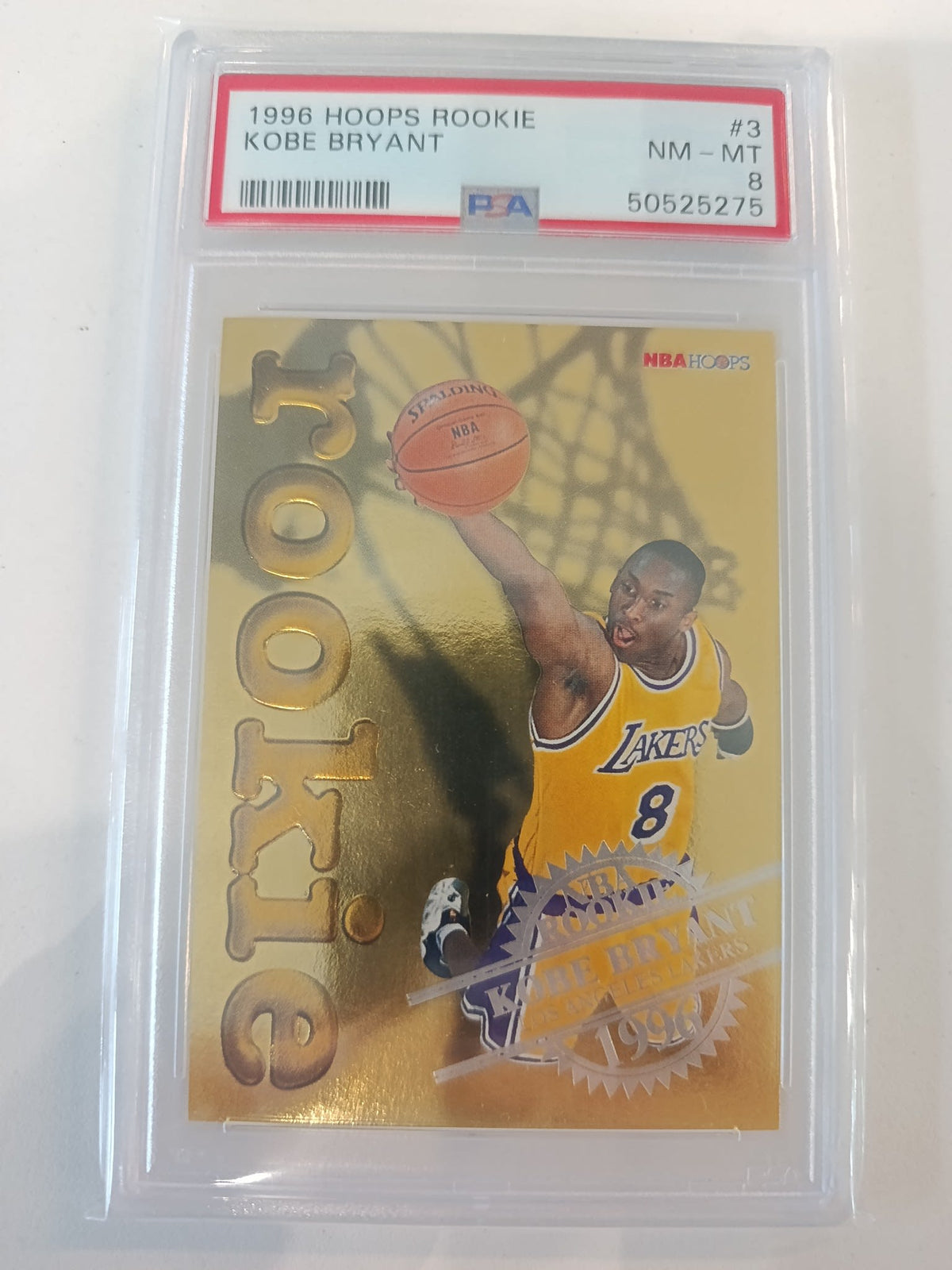 1996 Hoops NBA Hoops Kobe Bryant #3 PSA 8
