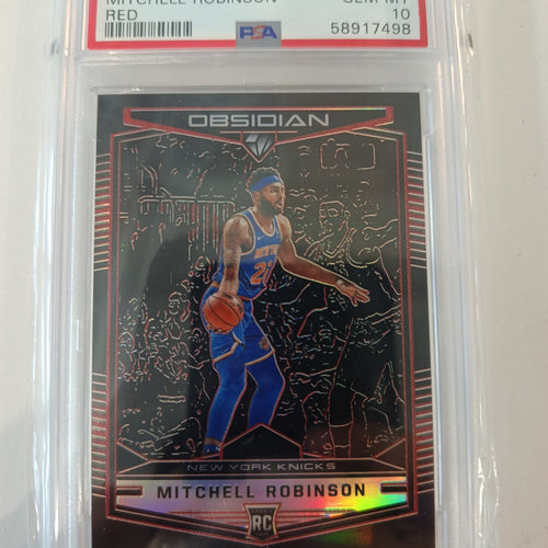 2018 Panini Obsidian Mitchell Robinson Red #86 PSA 10