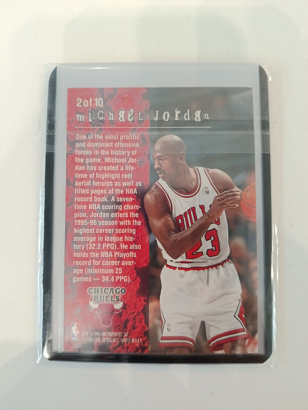 1995-96 Fleer Total O Michael Jordan #2 - view 2