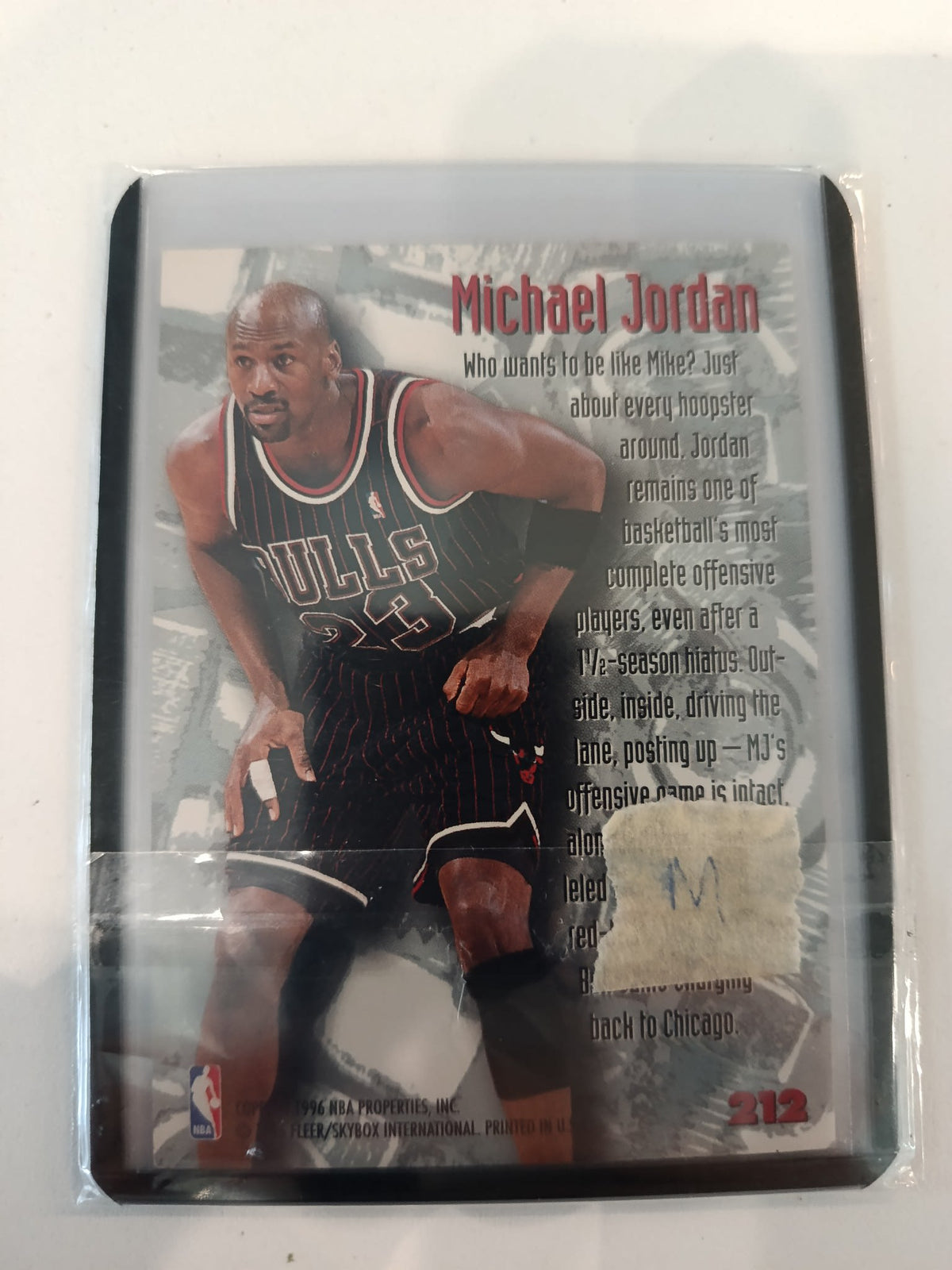 1995-96 Fleer Metal Nuts & Bolts Michael Jordan #212 - view 2