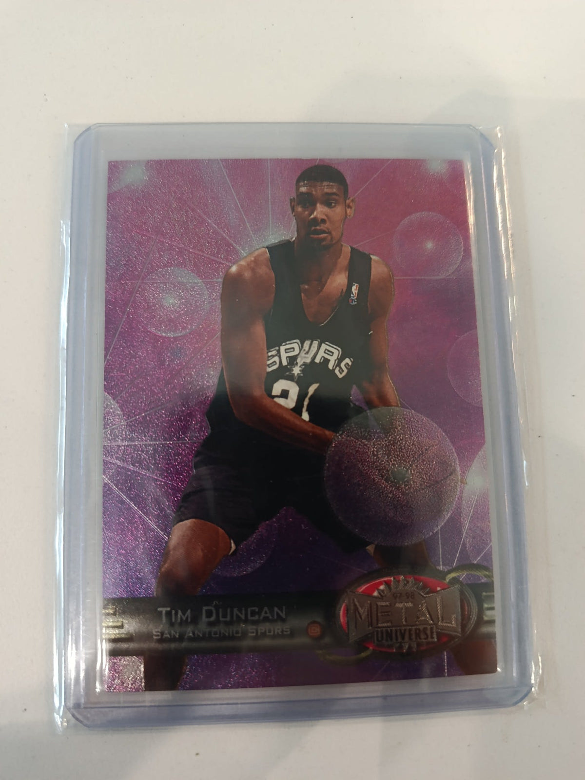 1997-98 Skybox Metal Universe Tim Duncan #66